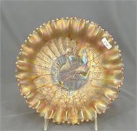 Peacocks PCE bowl w/ ribbed back - marigold