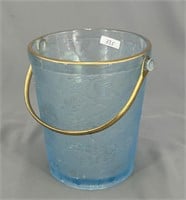 Brocaded Acorns ice bucket - ice blue