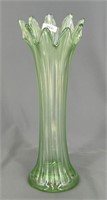 N's Thin Rib 10 1/2" vase - ice green