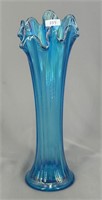 N's Thin Rib 11" vase - sapphire