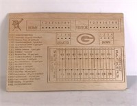 Green Bay Packers Football Dice Roll Game Board