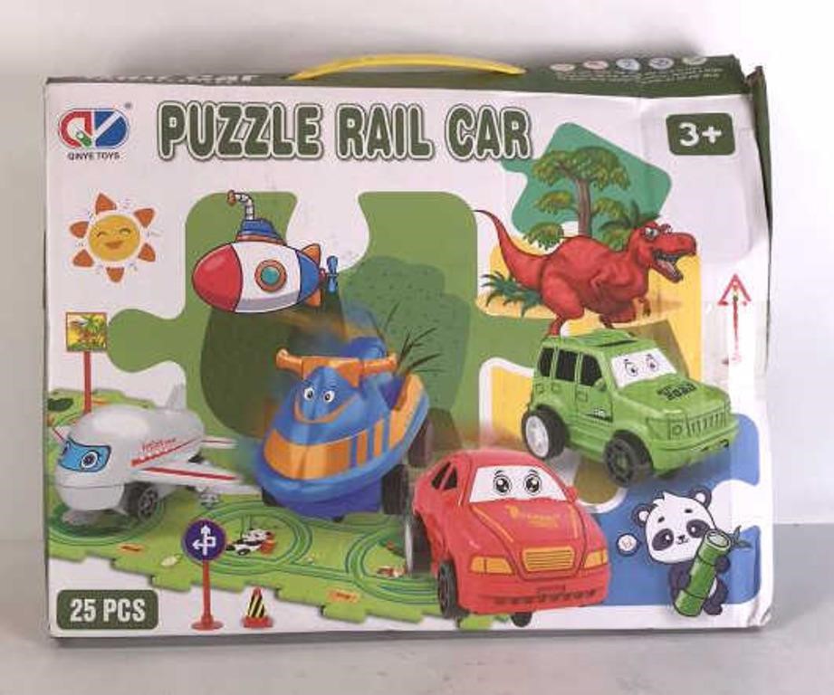 Qinye Toys 25pc Puzzle Rail Car Set