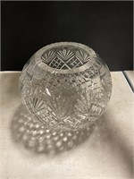 Crystal glass bowl