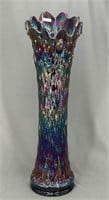 Tree Trunk 20" funeral vase - blue