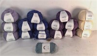 New Lot of 17 Hobbii Yarn Rolls
