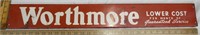 Painted Metal Worthmore Sign