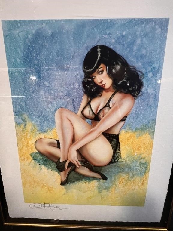 OLIVIA SIGNED NUMBERED FRAMED ART