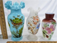 Hand Blown?? Glass Vases