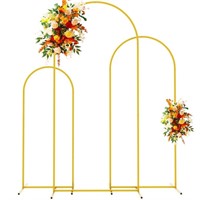 Putros Metal Arch Backdrop Stand Gold Wedding Arch