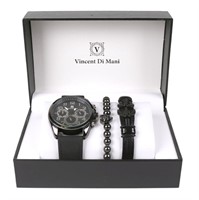 Vincent Di Mani Men's Watch & Bracelet Set