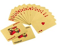 24k Gold Plated Waterproof Playing Cards