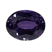 4.75ct Oval Cut Purple Sapphire Gemstone