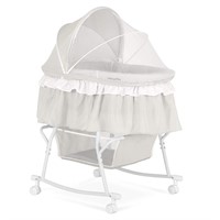 Dream On Me Lacy Portable 2-in-1 Bassinet & Cradle