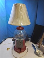 Metal gumball machine lamp