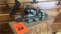 Stanley no. 45 plane w/cutters, parts, wood box