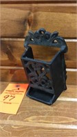 Cast iron matchbox holder