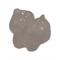 Natural Rose Quartz Bulbasaur Pokemon Figurine