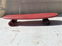 Skooter Red Plastic Skateboard