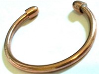SOLID COPPER THERAPY CUFF BRACELET REAL BULLET
