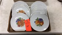 Bavaria fruit pattern plates