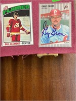 Signed Autographed Baseball and Hockey Cards