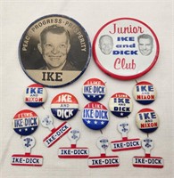Ike / Nixon Campaign Buttons