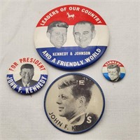 Kennedy / Johnson Campaign Buttons
