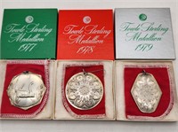 Towle Sterling Xmas Ornaments 1977-79