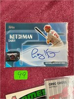 Signed Casey Kotchman Autographed Baseball Card