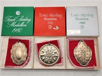 Towle Sterling Xmas Ornaments 1980-72