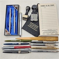NIB Parker Pen Pencil Set + Local Ad Pens