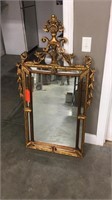 54”x30” gold color frame wall mirror