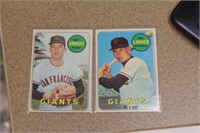 Lot of 2 Giants baseball cards