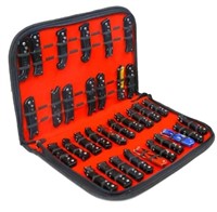 Knife Display And Organizing Fold And Zip Case