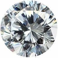 Gra Certified Round 1.00ct Genuine Moissanite