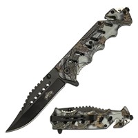Camouflage Spring Assisted Knife