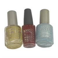 Sally Hansen And Nyc Set Of 3 Nail Colors