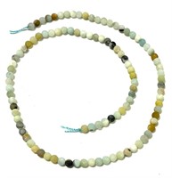 Natural 15.5" Strand Matte Frosted Amazonite Bead