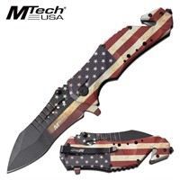 3.75" Blade American Flag Usa Folding Knife