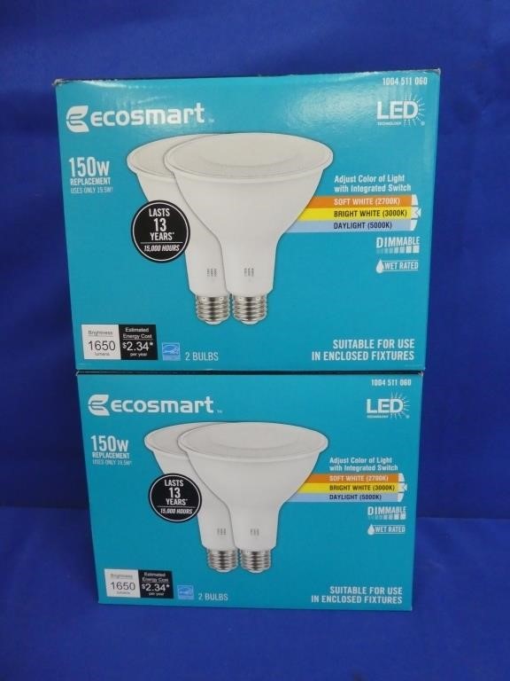 ( 2 Package ) Ecosmart 150 W Bulbs