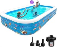 Family Pool Inflatable with Pump