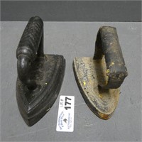 (2) Cast Iron Sad Irons