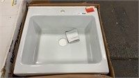 SINKOLOGY WHITE 26.5 IN SINGLE BOWL SINK