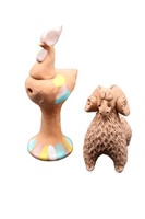 2pc Terracotta Animals