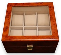 Heiden Burlwood Watch Storage