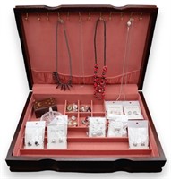 Jewelry Box w/Costume Jewelry