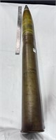 GERMAN INERT FLAK18 SHELL WITH BRASS CASING