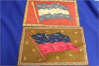 Lot of 2 Vintage Tobacco Flags