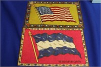 Lot of 2 Vintage Tobacco Flags