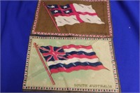 Lot of 2 Vintage Tobacco Flags